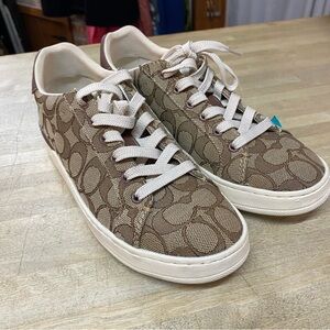 COACH Signature Logo Sneakers Sz 7.5
